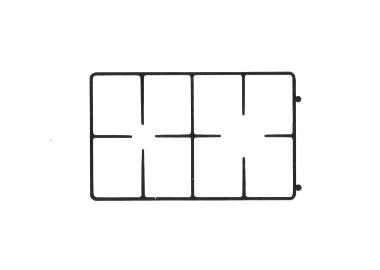 P6725 PIASTRA GHISA MISURA 610X455 ANG.TONDI - K6725 - immagine 1
