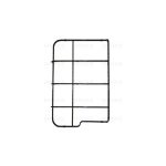 P6768 - GRIGLIA IN PIATTINA TIPO ZANUSSI 437-409X272 SX - Codice Or. 3546400031
