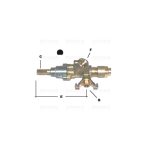 R3810 - RUBINETTO GAS TIPO OLMAR VAL