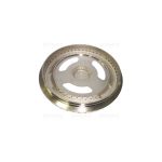 S5357 - TRIPLA CORONA CROMATA CON ANELLO E CENTRALE SMALTATO TIPO SMEG cod.Orig. 882410177 - immagine 2