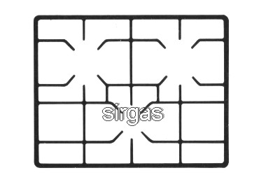 g6723 PIASTRA GHISA MISURA 610X480 ANG.TONDI - K6723 - immagine 1